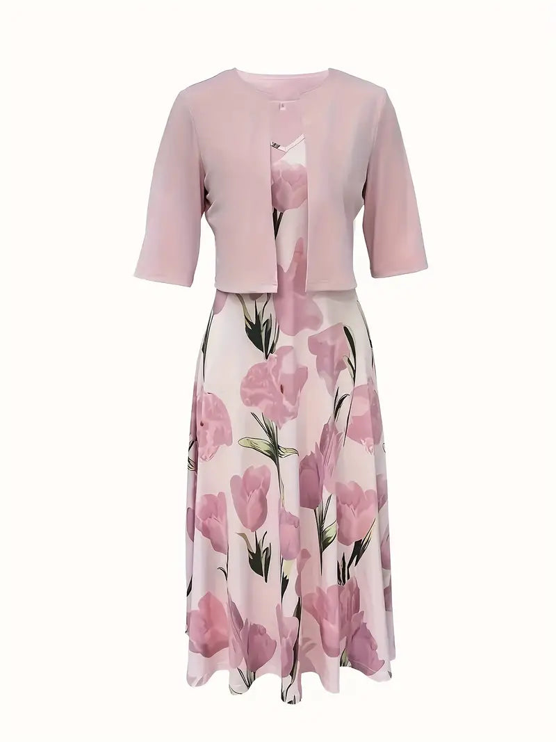 Fiamma | Elegante Vestito Maxi Floreale da Donna