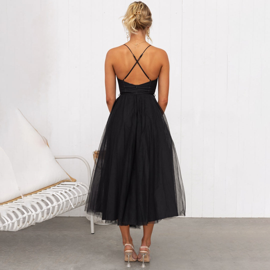 Giovanna | Elegante Abito Midi a Trapezio da Donna