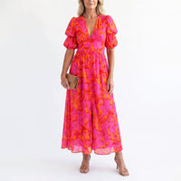 Ines | Estivo Vestito Midi Floreale da Donna