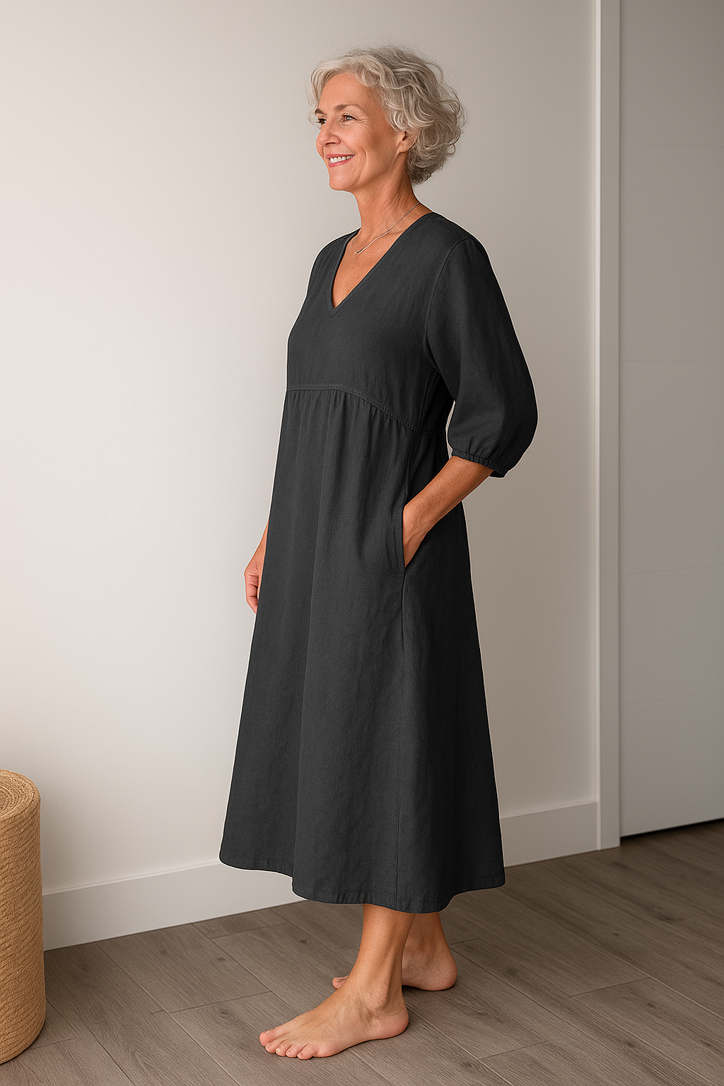 Silvana | Comodo Vestito Estivo a Maniche Corte Da Donna