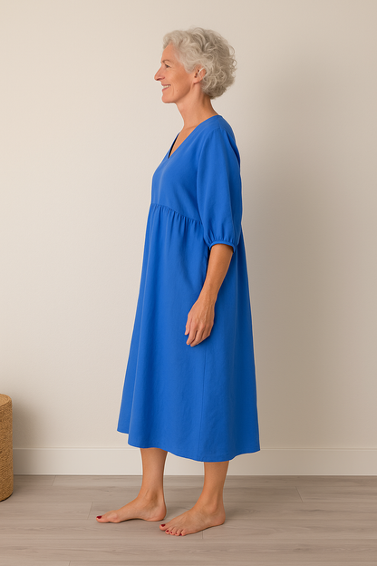 Silvana | Comodo Vestito Estivo a Maniche Corte Da Donna