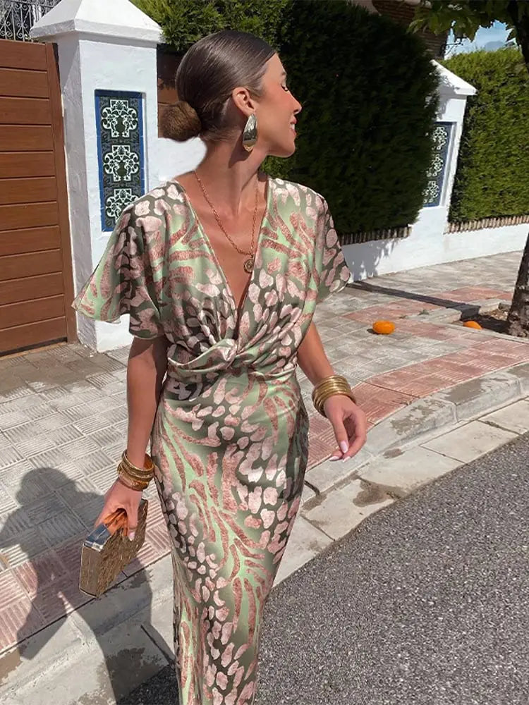 Angela | Estivo Elegante Vestito Midi da Donna