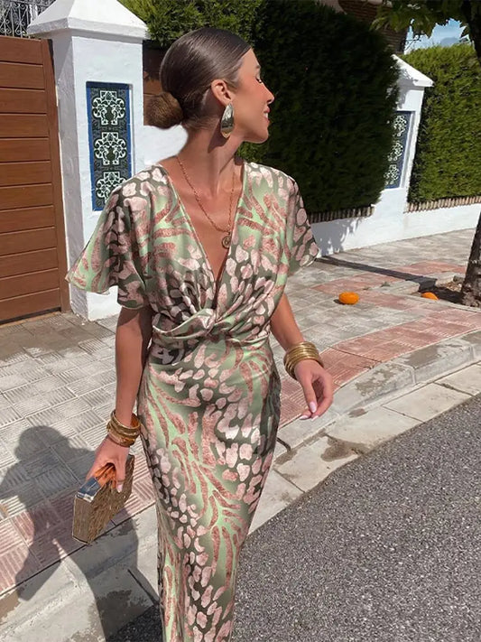 Angela | Estivo Elegante Vestito Midi da Donna