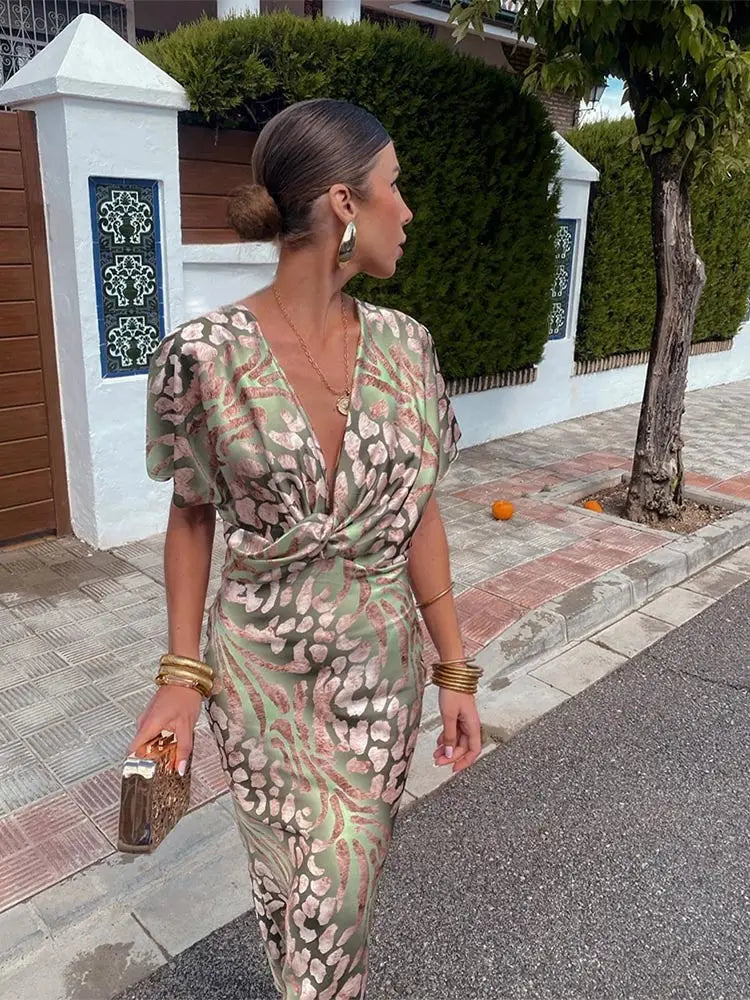 Angela | Estivo Elegante Vestito Midi da Donna