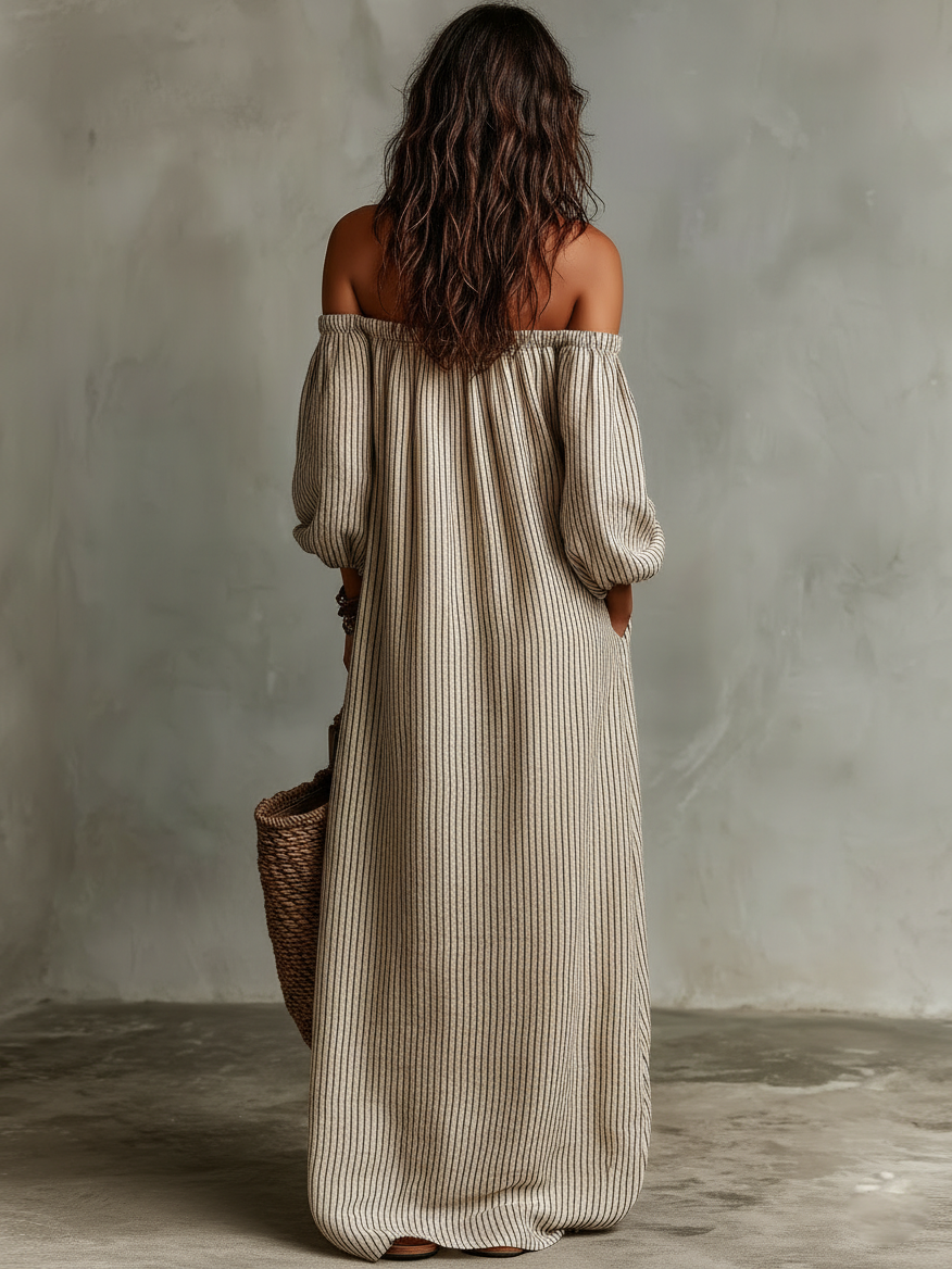 Mirella | Vestito Maxi Spalle Scoperte da Donna