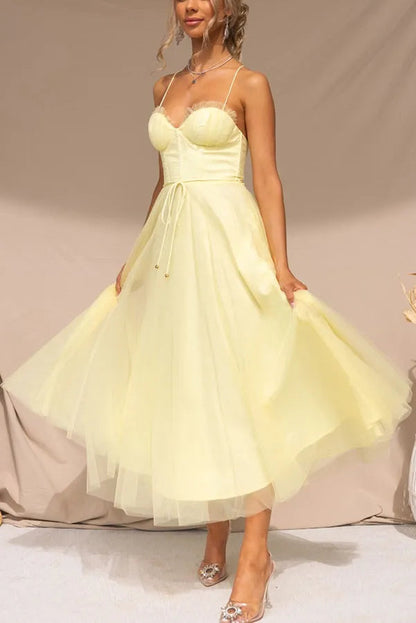 Irene | Vestito Midi Spalline Sottili da Donna
