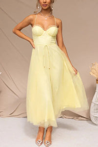 Irene | Vestito Midi Spalline Sottili da Donna