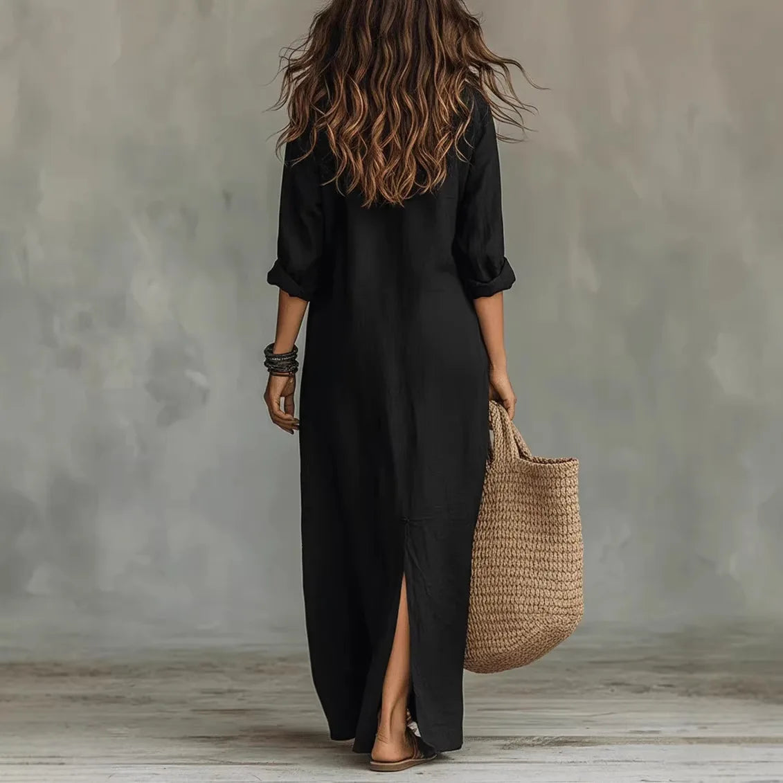Chiara | Estivo Lungo Ampio Vestito Maxi da Donna