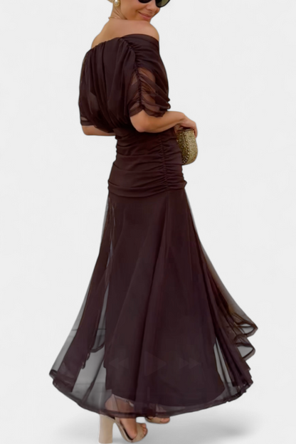 Irene | Elegante Vestito Da Sera Off-Shoulder Da Donna