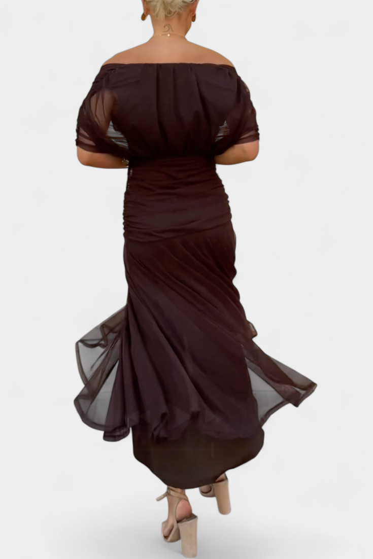 Irene | Elegante Vestito Da Sera Off-Shoulder Da Donna