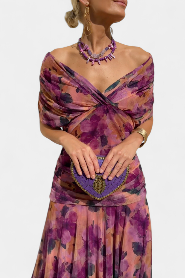 Irene | Elegante Vestito Da Sera Off-Shoulder Da Donna