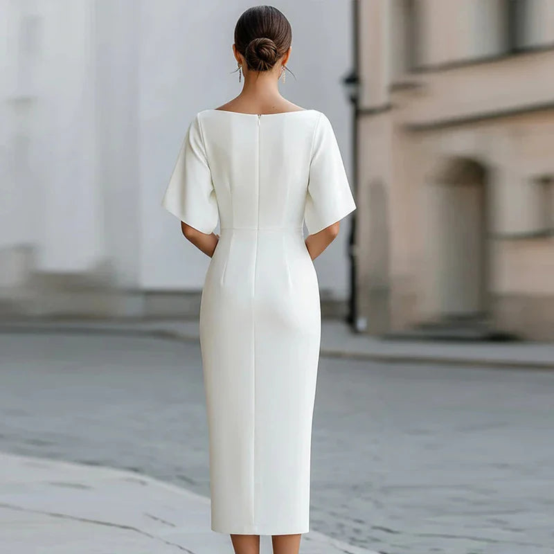 Aurora | Midi Collo Tondo Formale da Donna