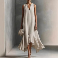 Vittoria | Vestito Maxi Scollo a V Profondo da Donna