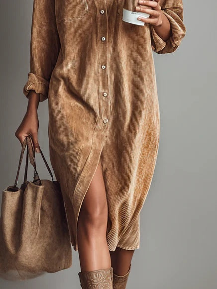 Tamara | Elegante Abito Midi Abbottonato da Donna
