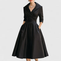 Daniela | Elegante Vestito Midi Wrap Da Sera Da Donna