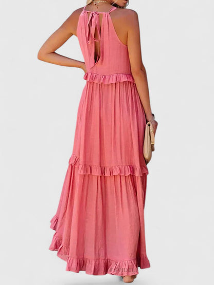 Piper | Vestito Maxi Elegante Drappeggiato da Donna