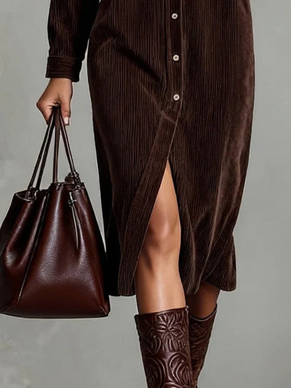 Tamara | Elegante Abito Midi Abbottonato da Donna