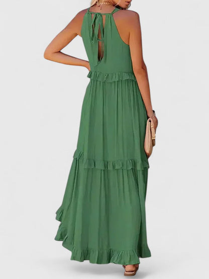 Piper | Vestito Maxi Elegante Drappeggiato da Donna