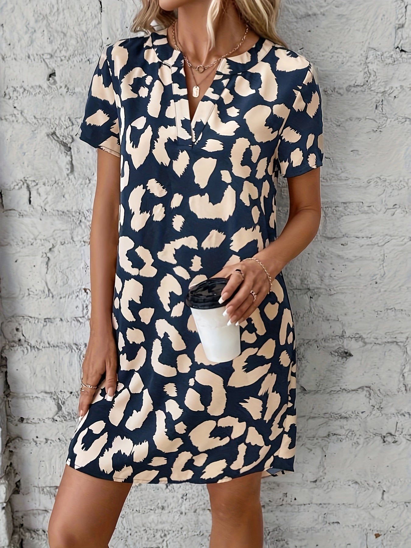 Martina | Estivo Vestito Casual Stampato Da Donna