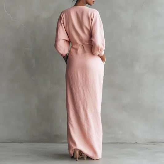 Camilla | Vestito a Portafoglio Sofisticato con Scollo a V da Donna