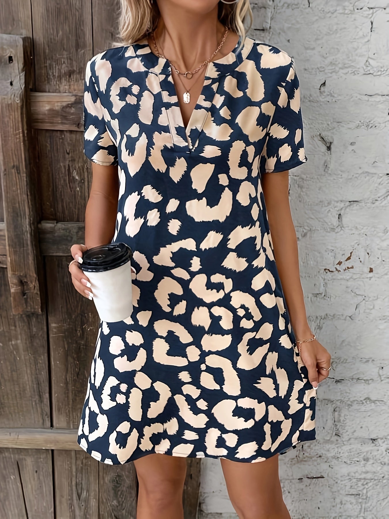 Martina | Estivo Vestito Casual Stampato Da Donna