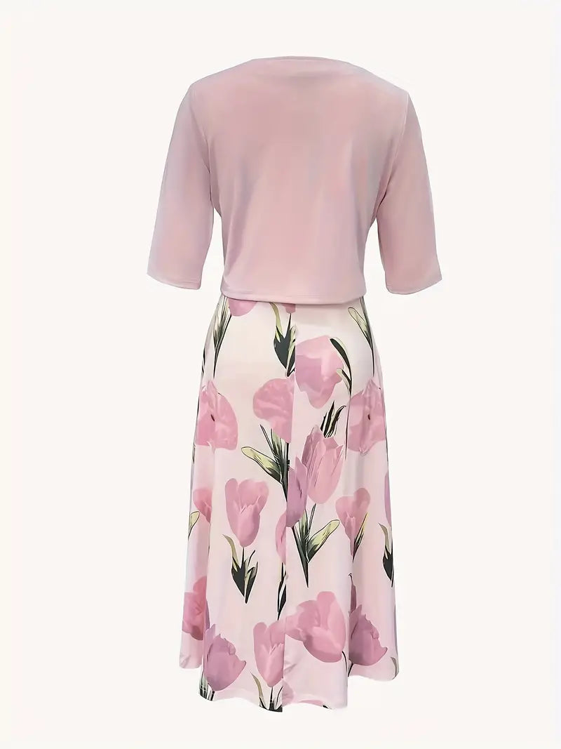 Fiamma | Elegante Vestito Maxi Floreale da Donna
