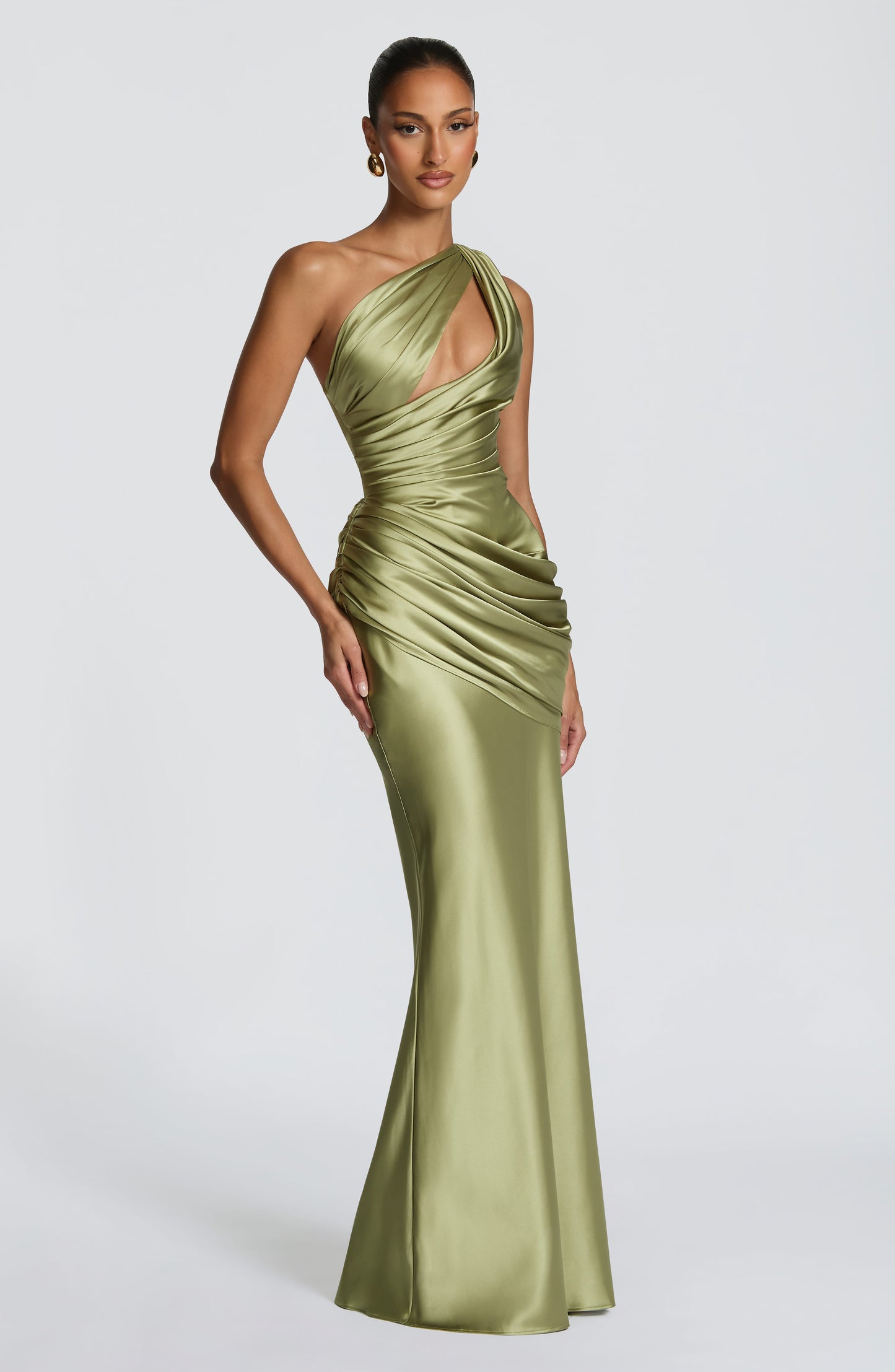 Teresa | Vestito Cerimonia Scollo Asimmetrico Monospalla da Donna