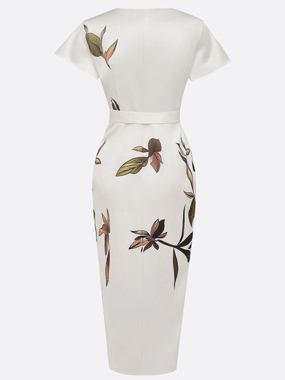 Viola | Elegante Vestito Wrap con Scollo a V da Donna