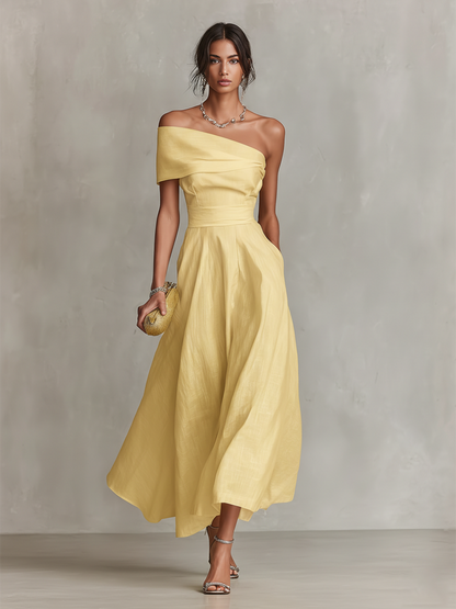 Federica | Vestito Maxi Monospalla da Donna