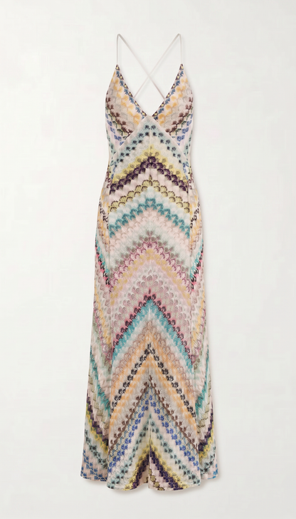 Lidia | Vestito Maxi Stampato da Donna