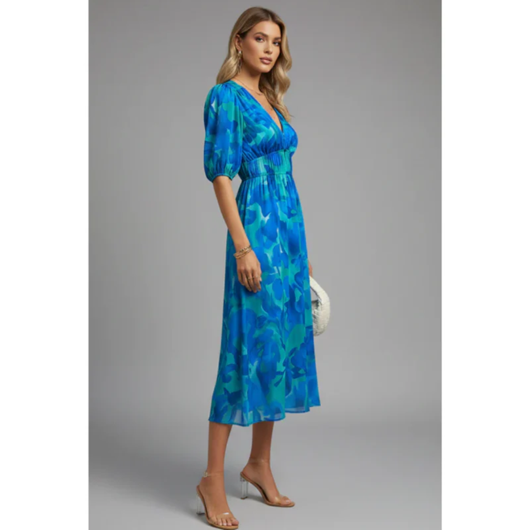 Monica | Vestito Serale Estivo Stampato da Donna