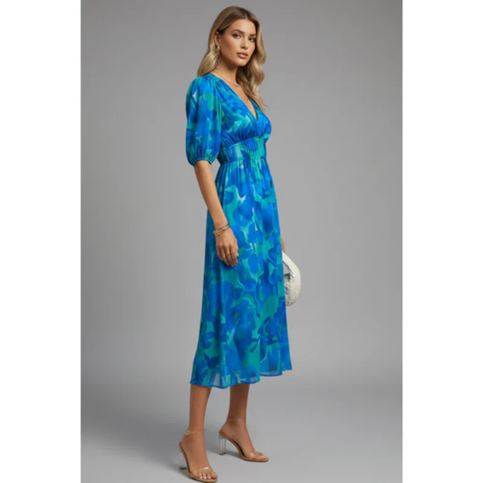 Monica | Vestito Serale Estivo Stampato da Donna