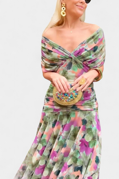 Irene | Elegante Vestito Da Sera Off-Shoulder Da Donna