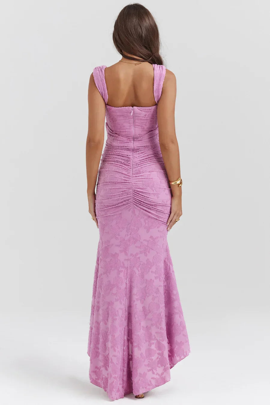 Marta | Vestito da Cerimonia Ricamato Asimmetrico da Donna
