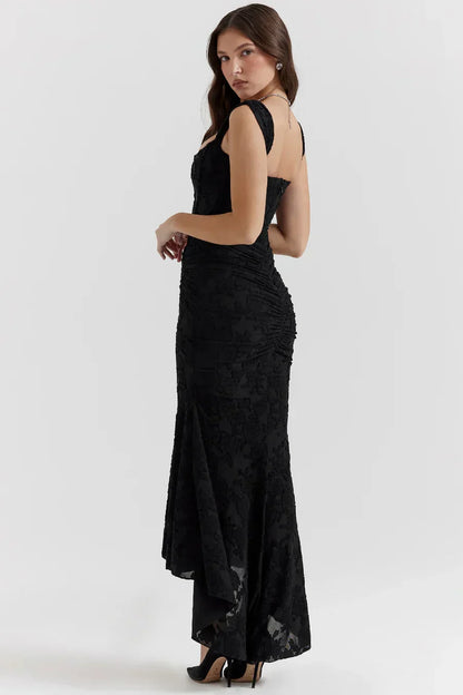 Marta | Vestito da Cerimonia Ricamato Asimmetrico da Donna