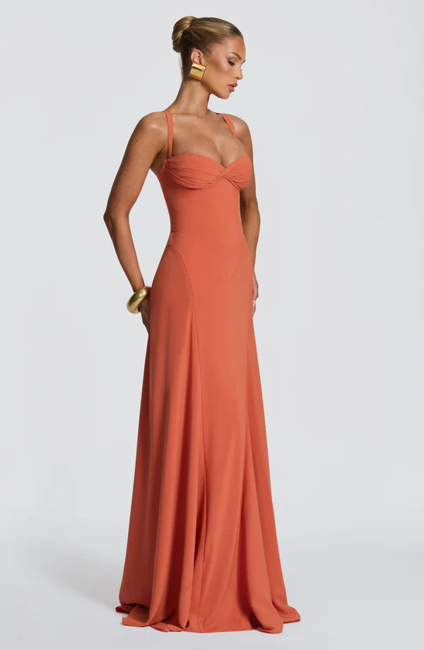 Lucia | Vestito Cerimonia Scollo a Cuore da Donna