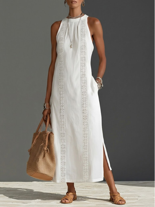 Bianca | Vestito Maxi Estivo Senza Maniche da Donna