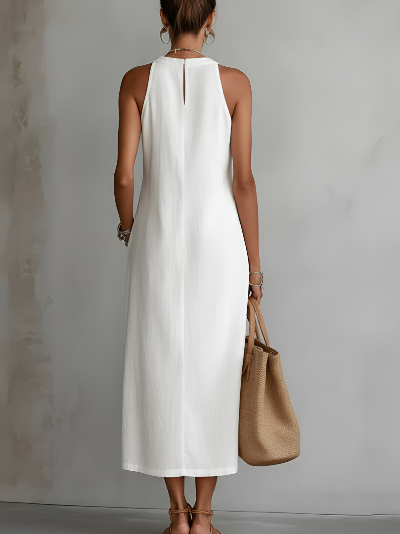 Bianca | Vestito Maxi Estivo Senza Maniche da Donna
