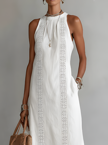 Bianca | Vestito Maxi Estivo Senza Maniche da Donna