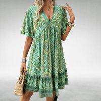 Benedetta | Estivo Vestito Midi Boho Stampato da Donna