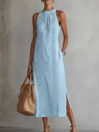Cecilia | Vestito Maxi Ricamato da Donna