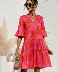 Valeria | Vestito Estivo Casual con Maniche a Palloncino da Donna