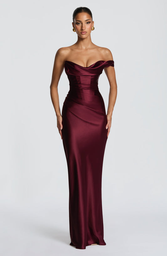 Olimpia | Elegante Vestito Da Sera Monospalla Lungo Da Donna