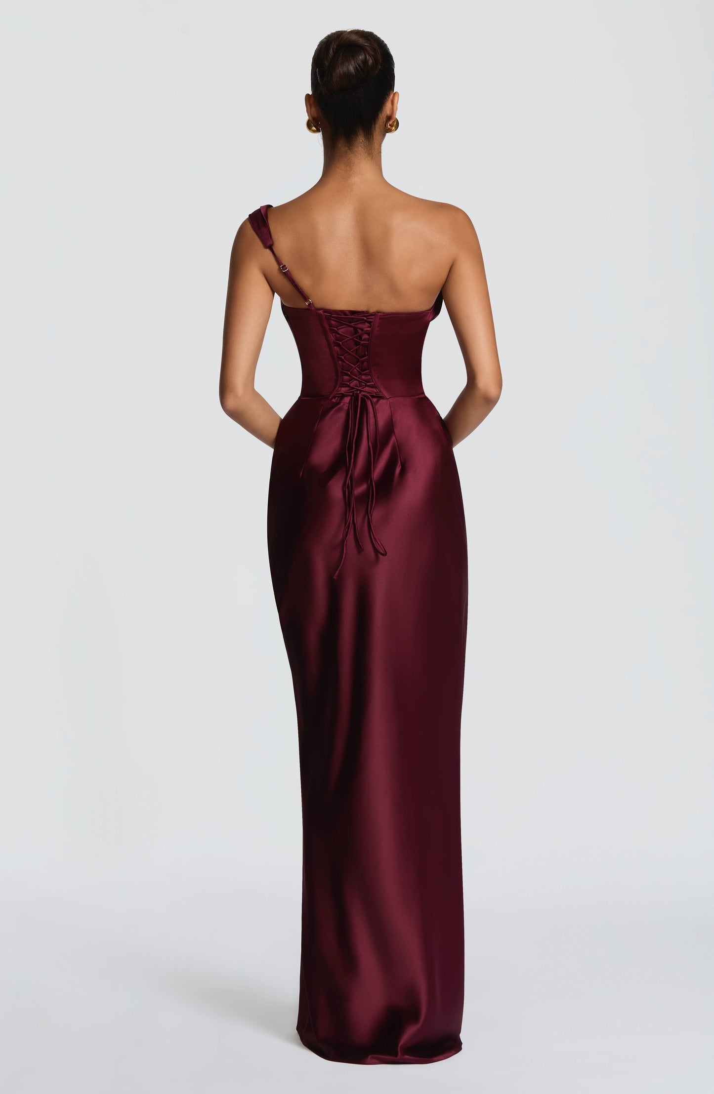 Olimpia | Elegante Vestito Da Sera Monospalla Lungo Da Donna