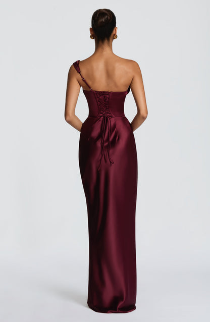 Olimpia | Elegante Vestito Da Sera Monospalla Lungo Da Donna