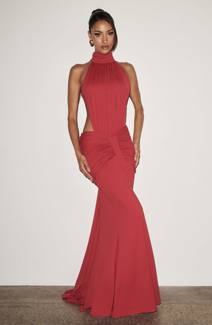 Adele | Vestito Maxi Scollo Halter da Donna