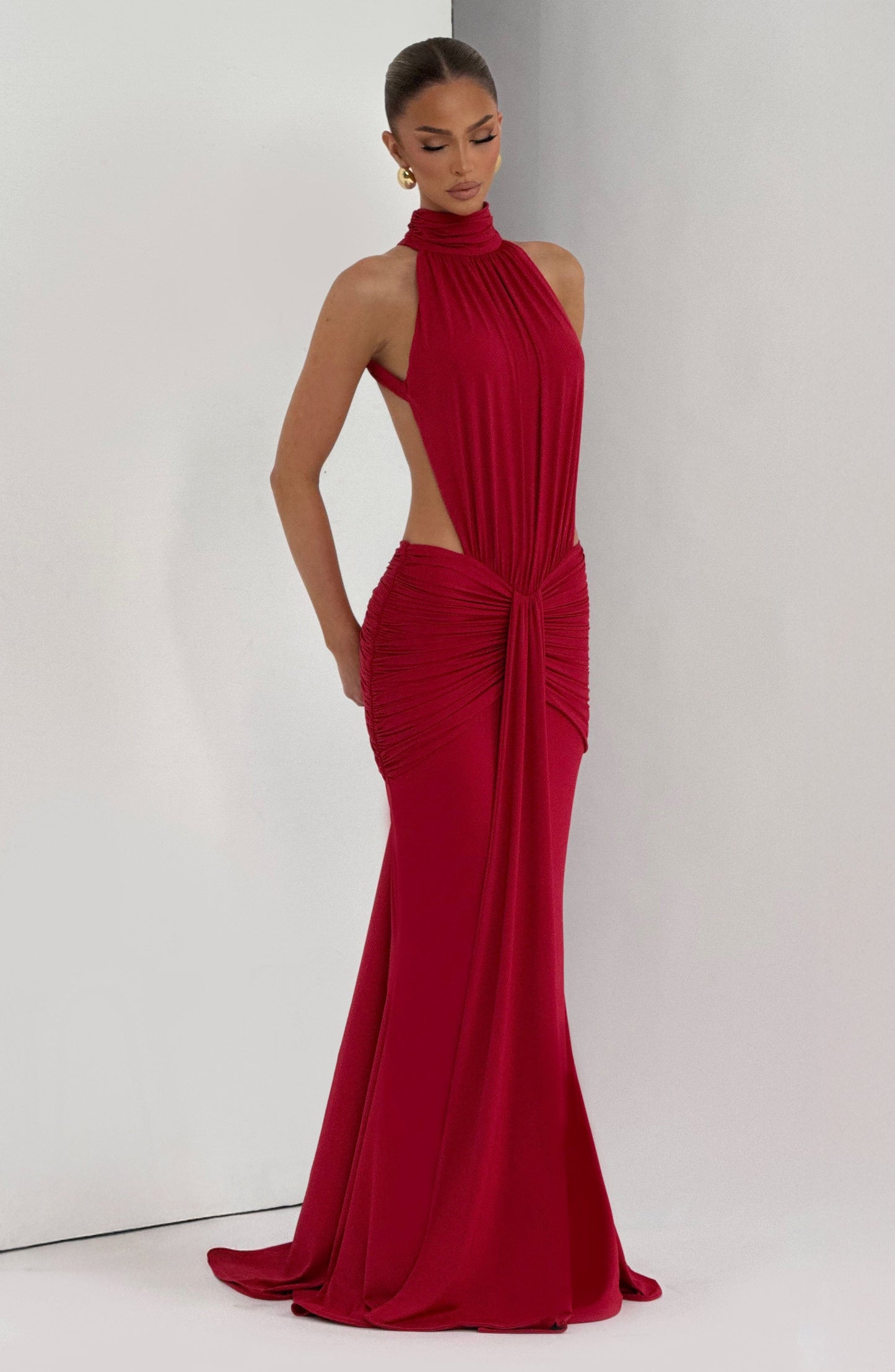 Adele | Vestito Maxi Scollo Halter da Donna