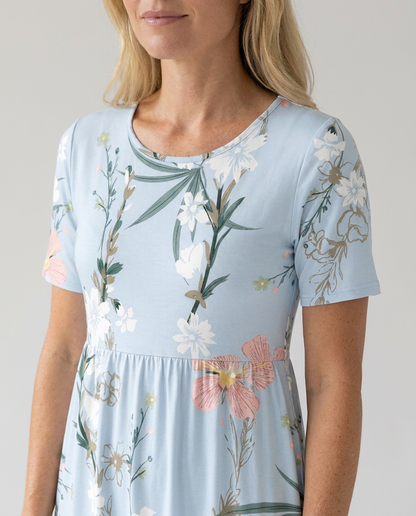 Monica | Estivo Abito Midi Floreale Stampato da Donna